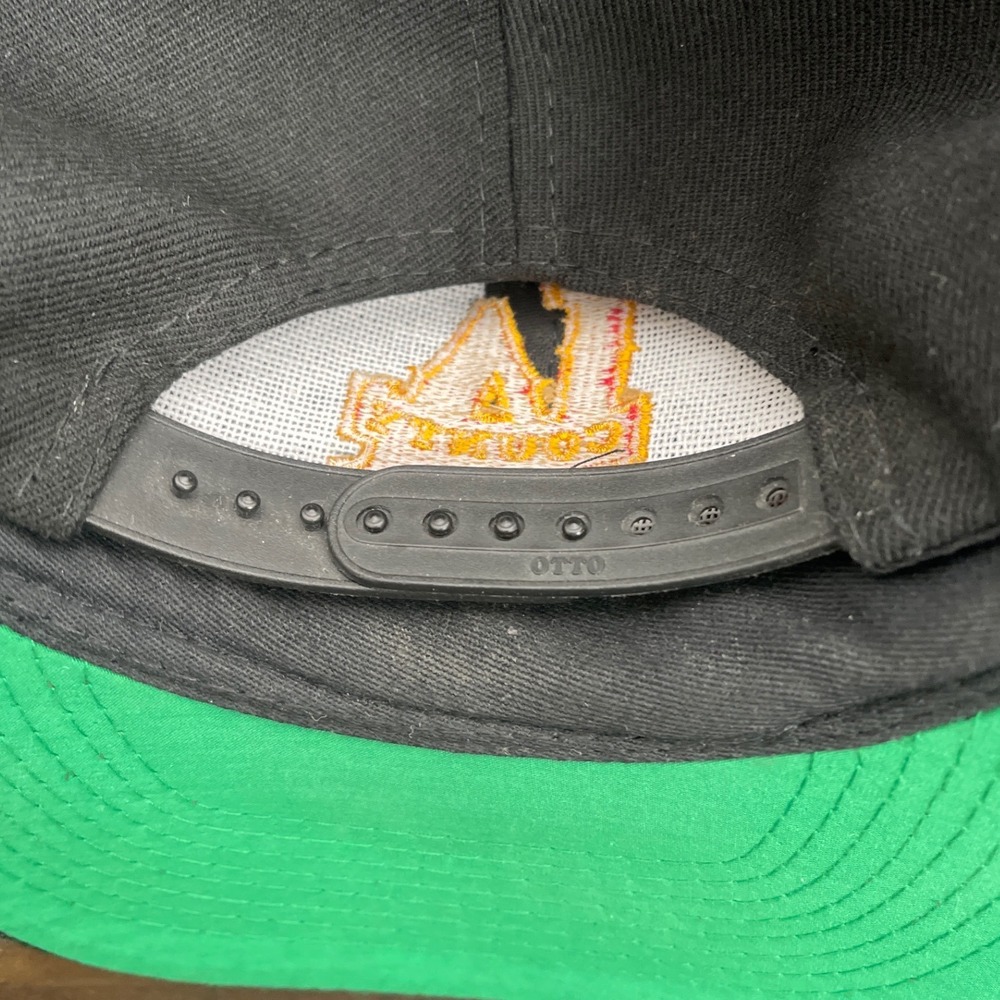 LA County Fire Snapback Hat Black Green Underbrim Embroidered Logo - Picture 4 of 4
